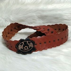 SALE! RARE! Vintage Diesel Genuine Leather Belt Made In Italy